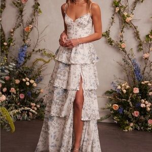 V. Chapman Caterina Dress in Blue Murano Print